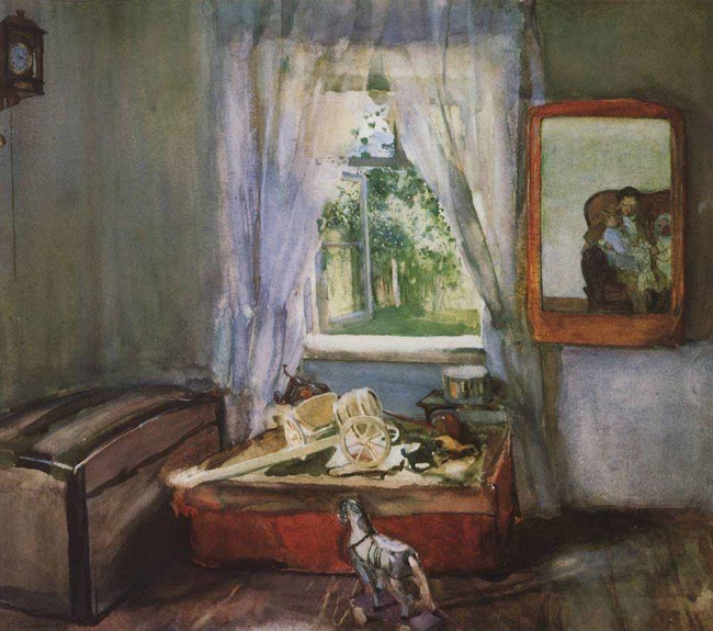 Сочинение по картине: Сомов - "В детской"