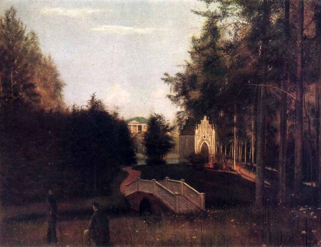 Сочинение по картине: Сорока - "Часовня в парке усадьбы Островки Тверской губернии"