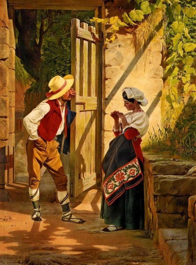 Сочинение по картине: Сорокин - "Свидание"