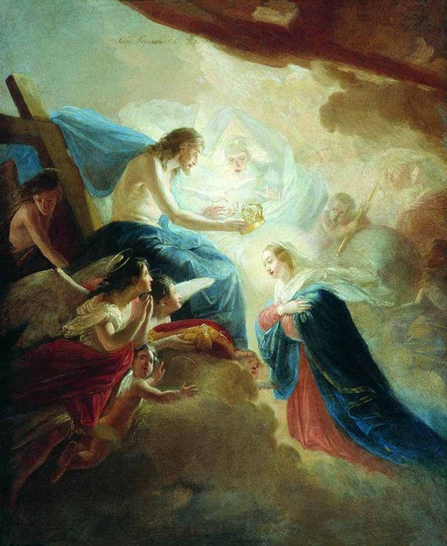 Сочинение по картине: Сорокин - "Венчание Пресвятой Богородицы"