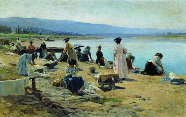 Сочинение по картине: Степанов - "Прачки в Виши"