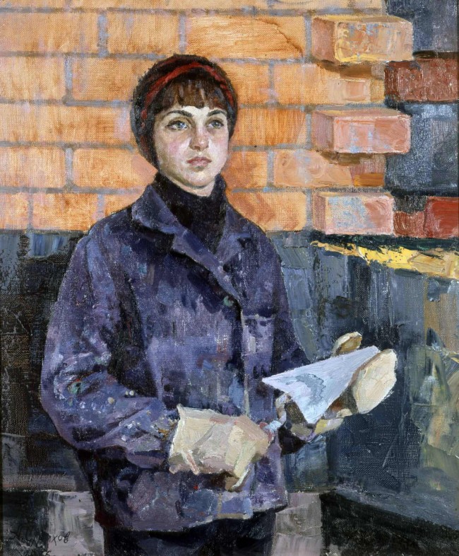 Сочинение по картине: Страхов - "Тамара Некрашевич - маляр-штукатур" Сочинение по картине: Страхов - "Тамара Некрашевич - маляр-штукатур"