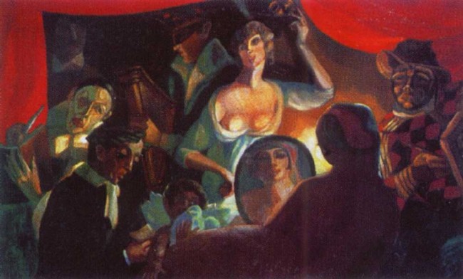 Сочинение по картине: Судейкин - "Артистическое кафе"