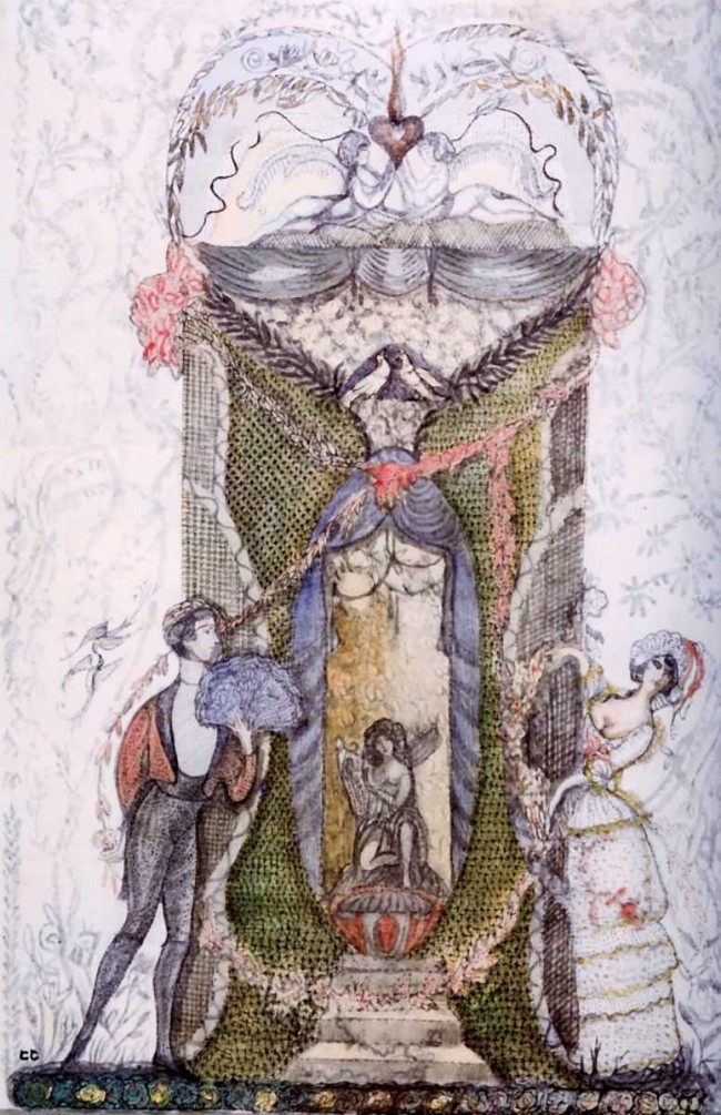 Сочинение по картине: Судейкин - "Фронтиспис для журнала Золотое Руно"