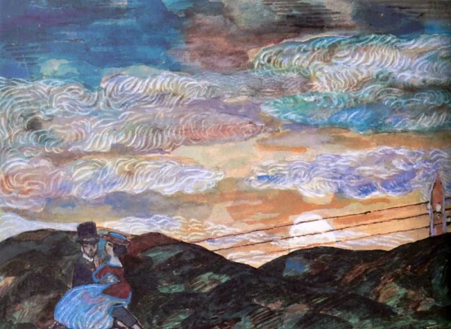 Сочинение по картине: Судейкин - "Влюбленные при луне"