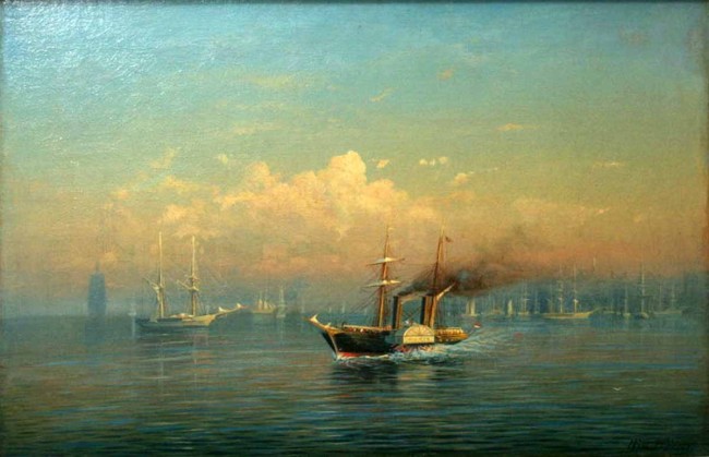Сочинение по картине: Судковский - "Корабли на рейде"