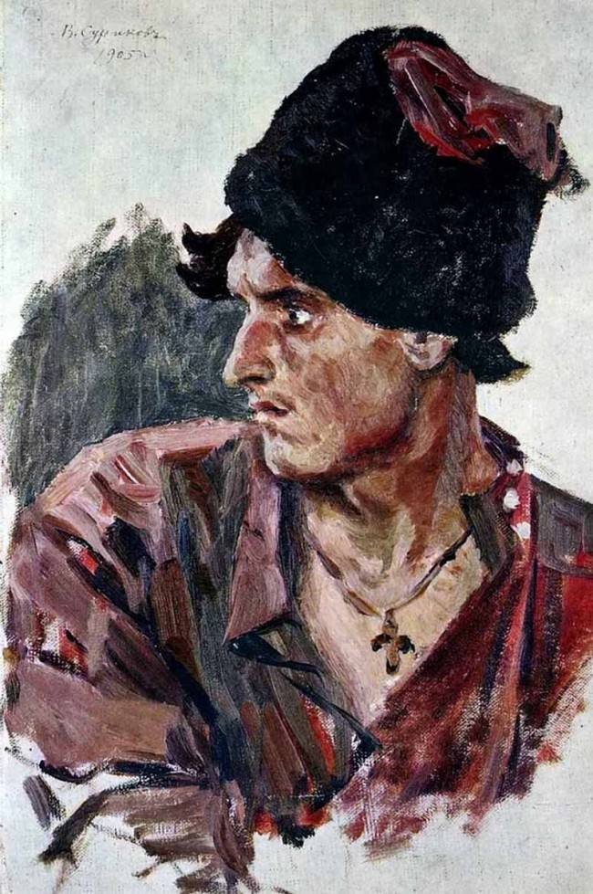 Сочинение по картине: Суриков - "Голова молодого казака"