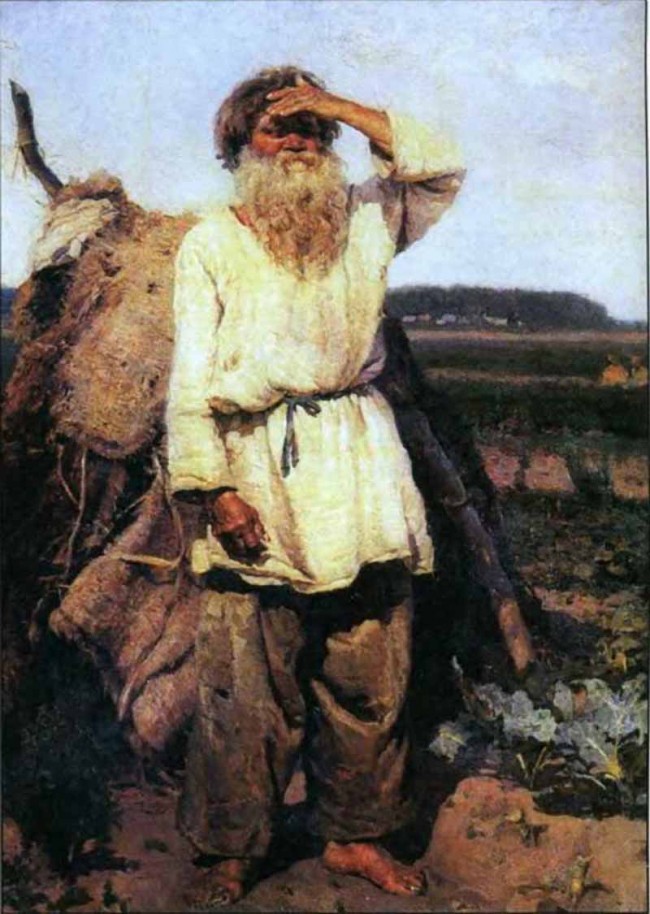 Сочинение по картине: Суриков - "Старик-огородник"