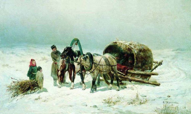 Сочинение по картине: Сверчков - "Откуда дровишки"