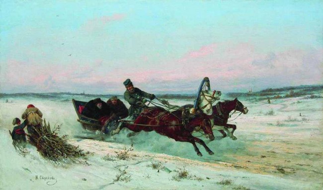 Сочинение по картине: Сверчков - "Тройка зимой"