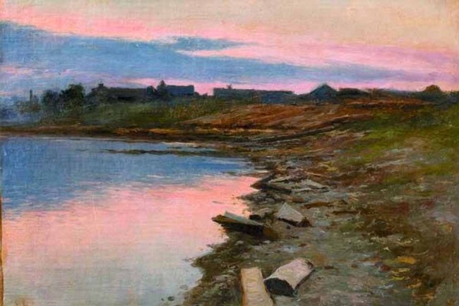 Сочинение по картине: Светославский - "Вечерний пейзаж"