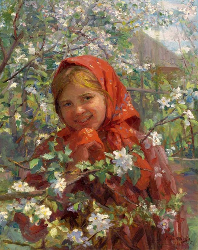 Сочинение по картине: Сычков - "Деревенская красавица"