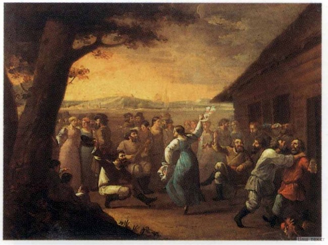 Сочинение по картине: Танков - "Сельский праздник"