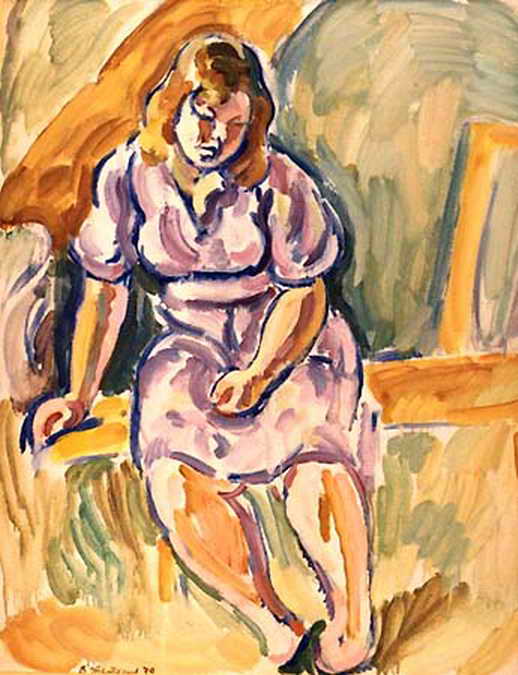 Сочинение по картине: Тетерин - "Девочка в сиреневом"