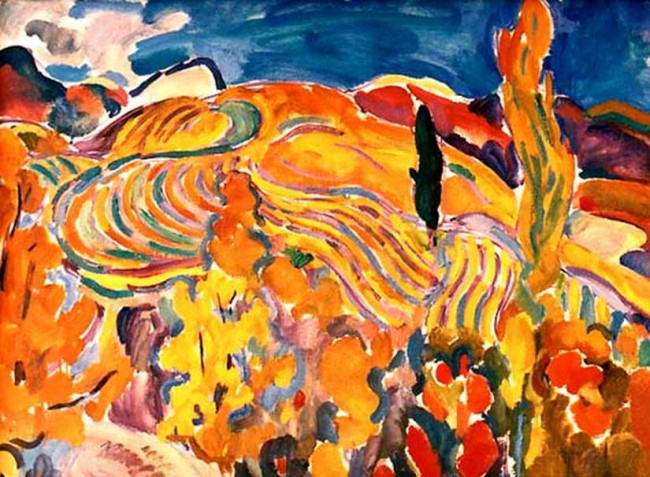 Сочинение по картине: Тетерин - "Гурзуф. Виноградники"