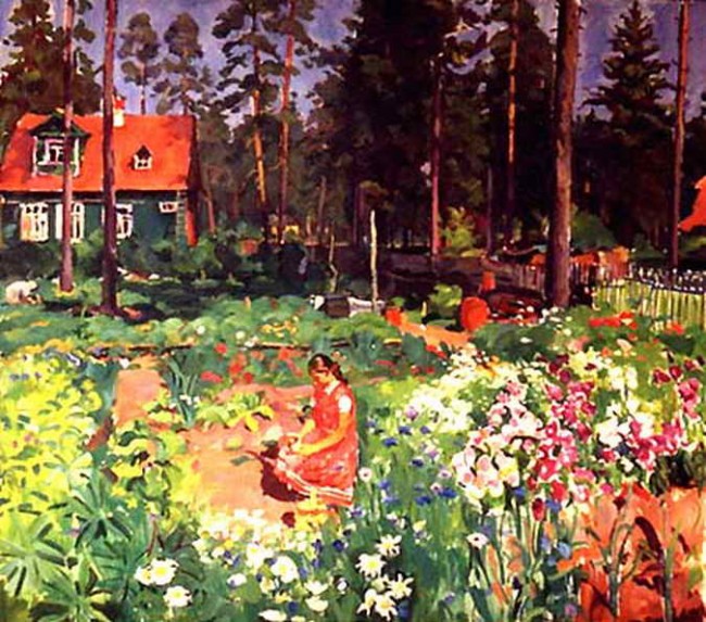 Сочинение по картине: Тетерин - "На даче"