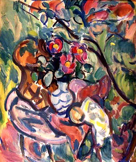 Сочинение по картине: Тетерин - "Натюрморт с альпийским пионом и вазочкой"