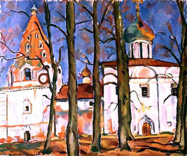 Сочинение по картине: Тетерин - "Троицкий собор в Переславле-Залесском"