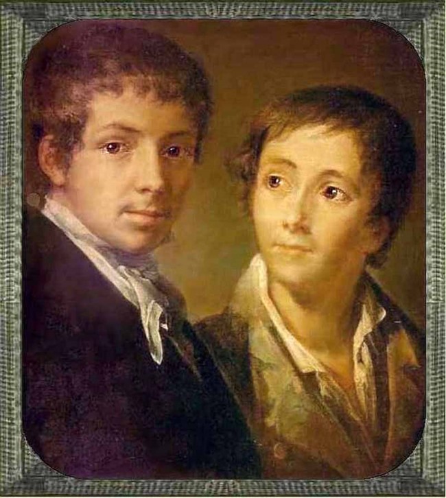 Сочинение по картине: Тропинин - "Портрет Ираклия и Николая Морковых"