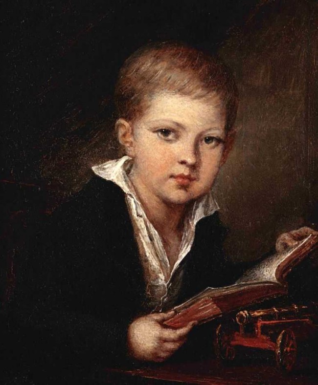 Сочинение по картине: Тропинин - "Портрет князя Михаила Александровича Оболенского ребенком"