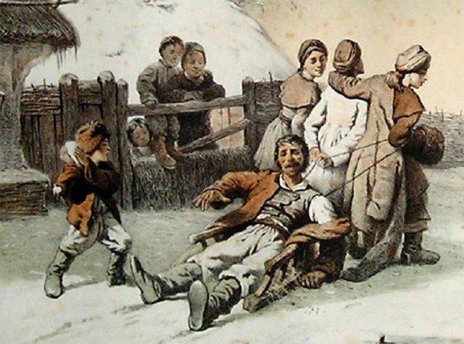 Сочинение по картине: Трутовский - "Трезвый миру утеха, Хмельной же - и малым, и бабам потеха"