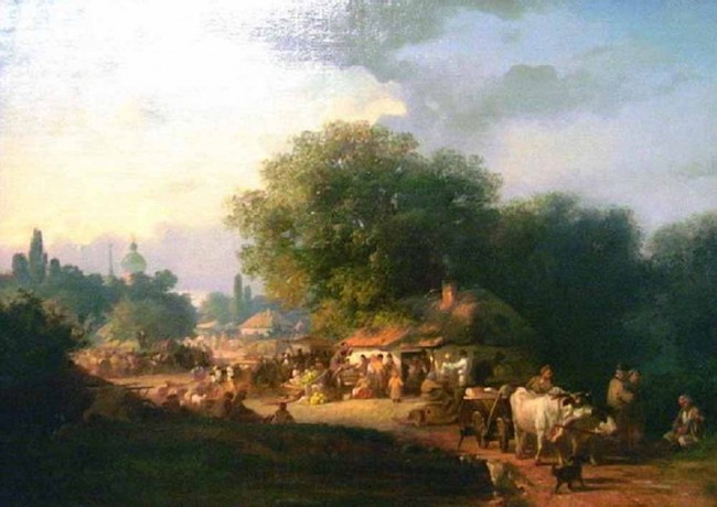 Сочинение по картине: Трутовский - "Ярмарка в Малороссии"