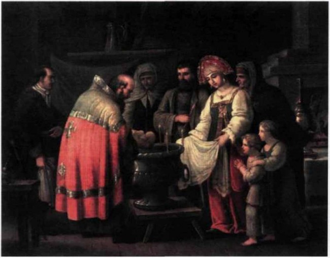 Сочинение по картине: Тупылев - "Крестины"