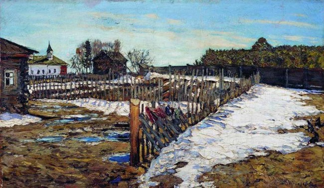 Сочинение по картине: Туржанский - "Весна в западном крае"