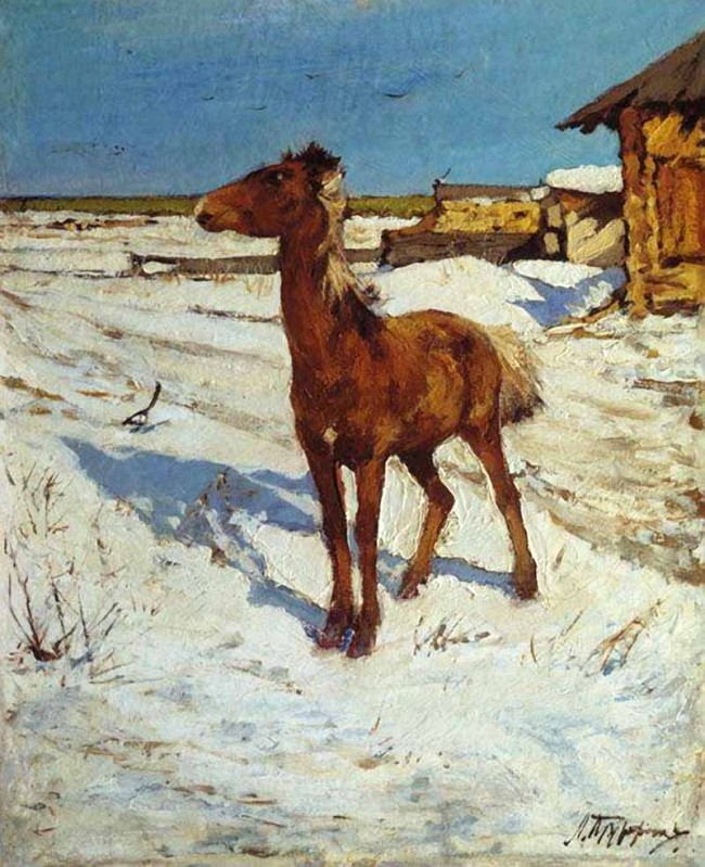 Сочинение по картине: Туржанский - "Жеребенок"