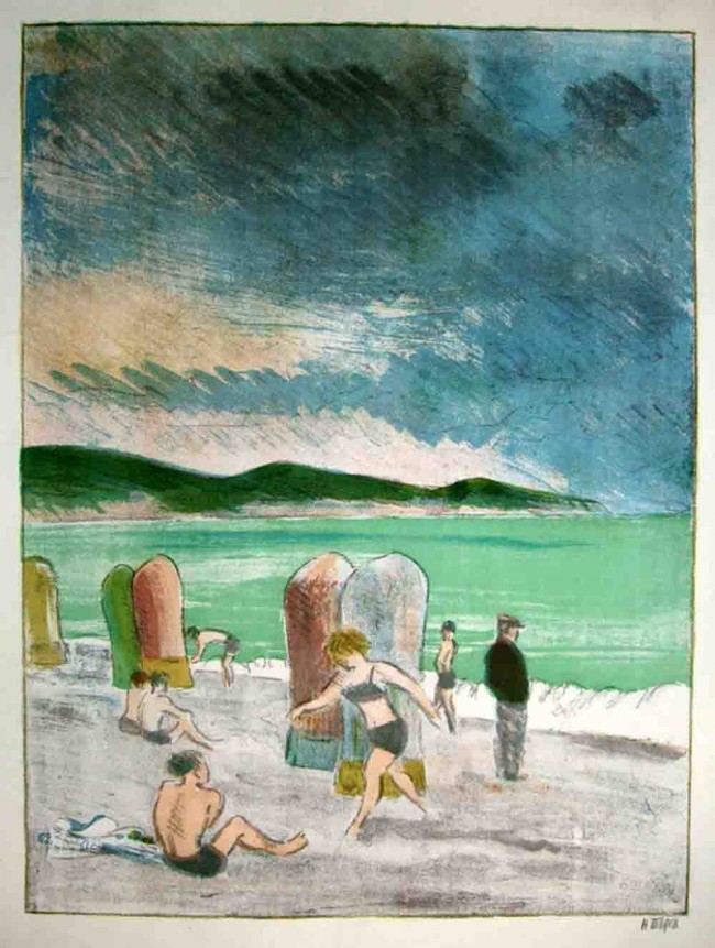 Сочинение по картине: Тырса - "На пляже"