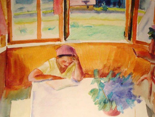 Сочинение по картине: Тырса - "За чтением" Сочинение по картине: Тырса - "За чтением"