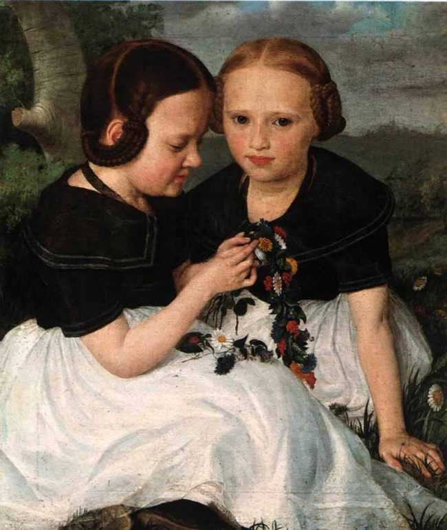 Сочинение по картине: Тюрин - "Портрет Евгении и Екатерины Зайцевых"