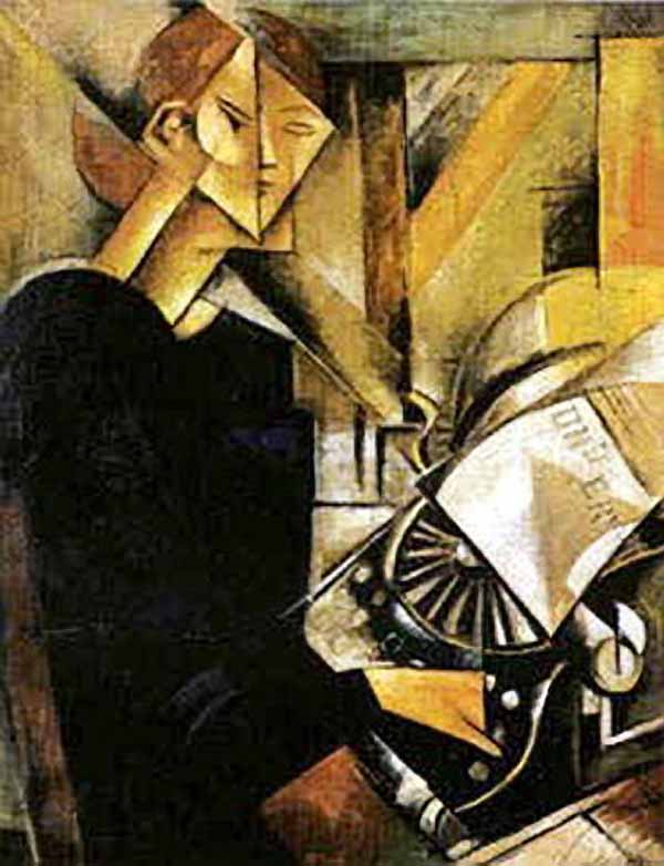 Сочинение по картине: Удальцова - "Машинистка"