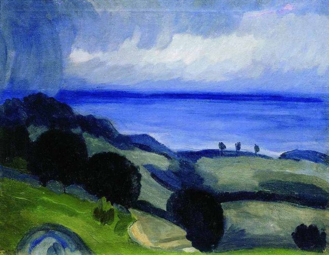 Сочинение по картине: Уткин - "Крымский пейзаж. Дождь"