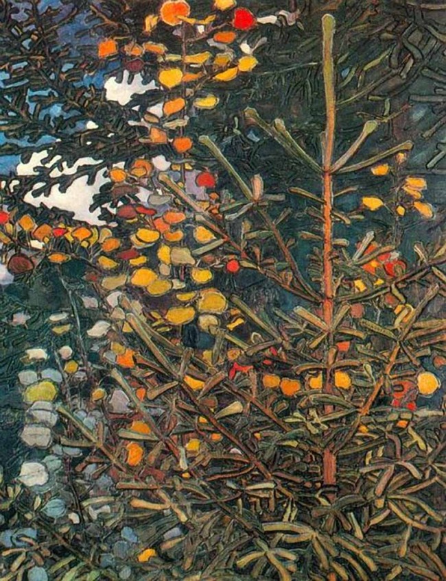 Сочинение по картине: Якунчикова - "Осина и елка"