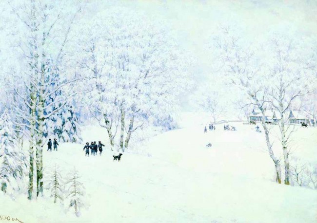 Сочинение по картине: Юон - "Русская зима. Лигачево"